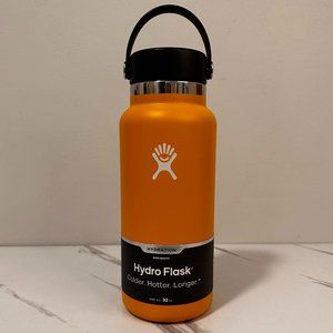 Hydro Flask Wide Mouth Bottle with Flex Cap - Clementine - 32 oz